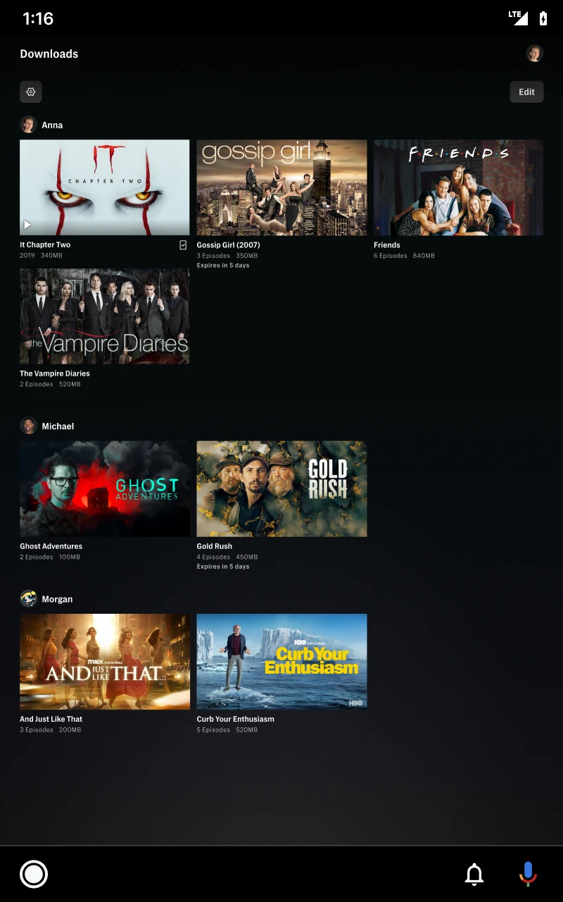 GGTV app interface
